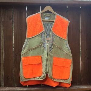Bushmater Bird Hunting Zip up Vest Orange and tan size XL